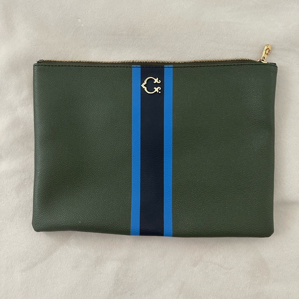 C. WONDER Green, Blue and Navy Clutch / Pouch